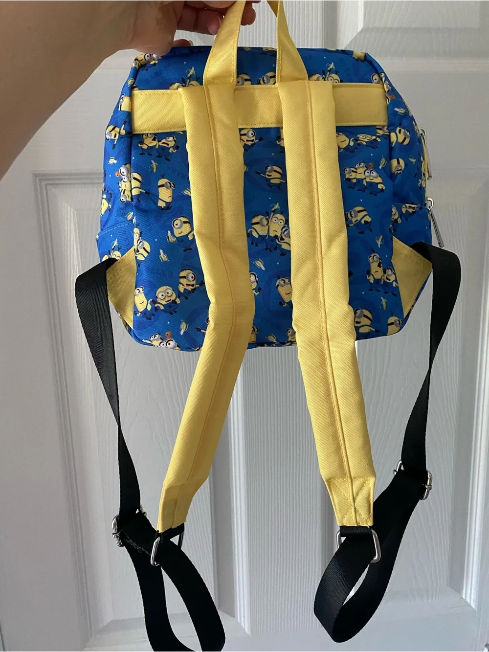 Loungefly Despicable Me Minions All-Over Print Nylon Square Mini Backpack